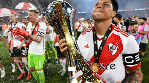 Enzo se despidió a lo grande de River en Santiago del Estero, en la final ante Rosario Central.