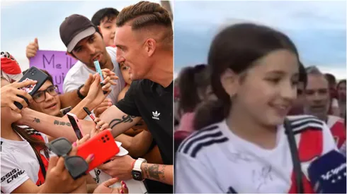 Armani y una hincha fanática en Santiago del Estero