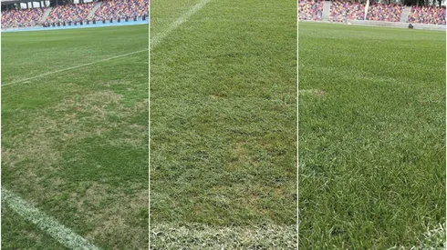 El césped del Madre de Ciudades y los trabajos a contrarreloj (Foto: ESPN)