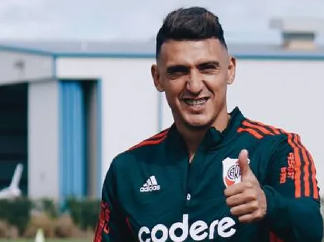 Matías Suárez volvió a entrenar con normalidad