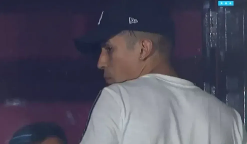 Pablo Solari fue captado por las cámaras de TyC Sports.