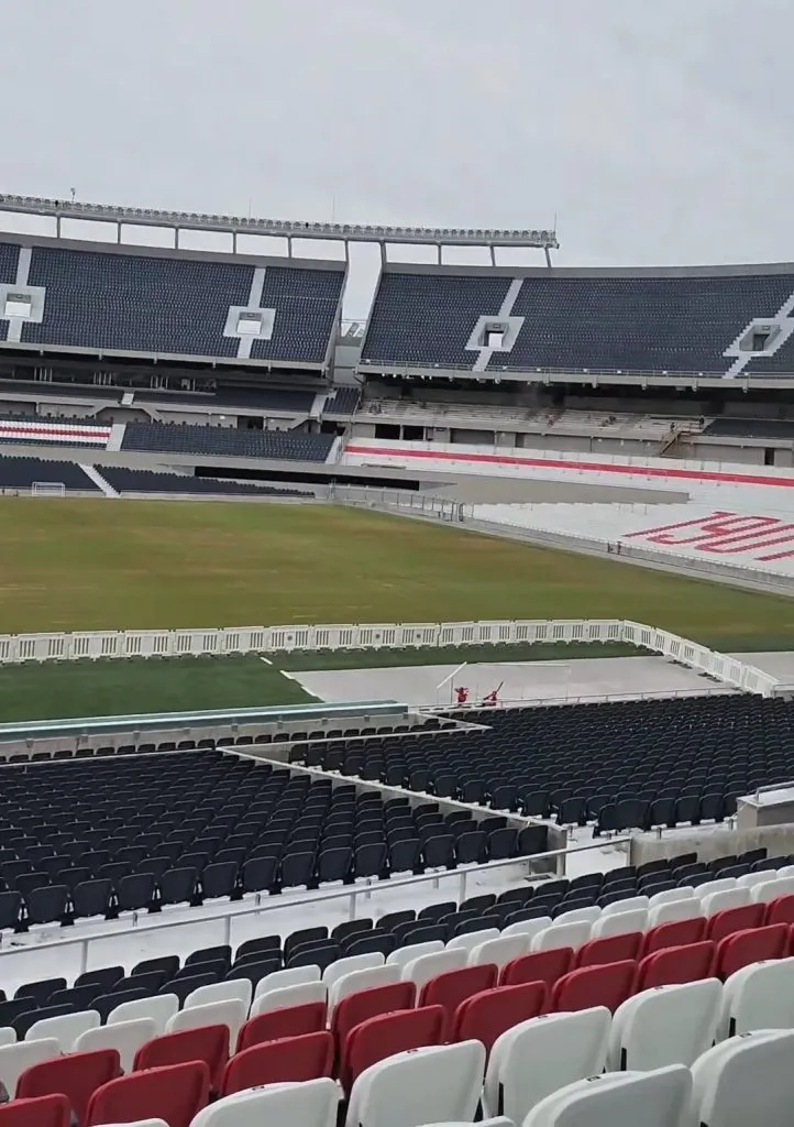 Tribuna Sívori. (Foto: @ObrasRiverPlate).