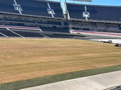 Comenzó la restauración del césped del Monumental: ¿cuándo estará en óptimas condiciones?