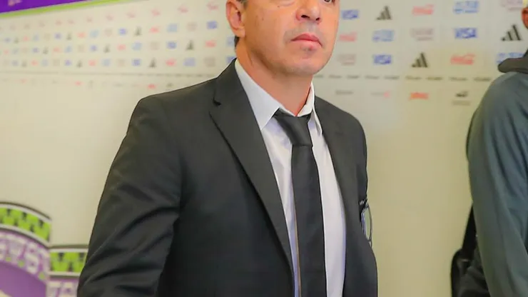 Gallardo llegando al Mundial de clubes