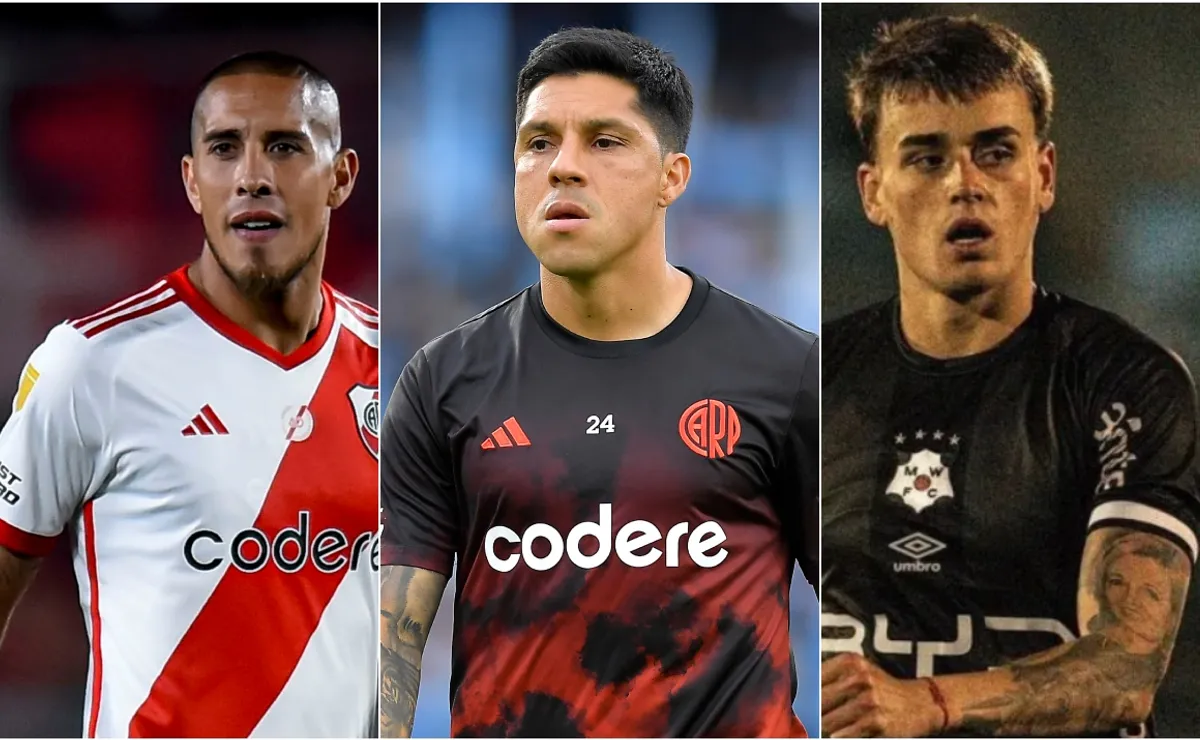 Jonatan Maidana, Enzo Pérez y Nicolás Fonseca