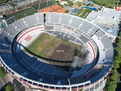 Así quedó el césped del Monumental tras los 11 recitales en 50 días