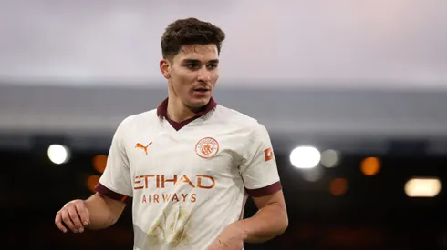 Julián Álvarez la rompe en Manchester City.