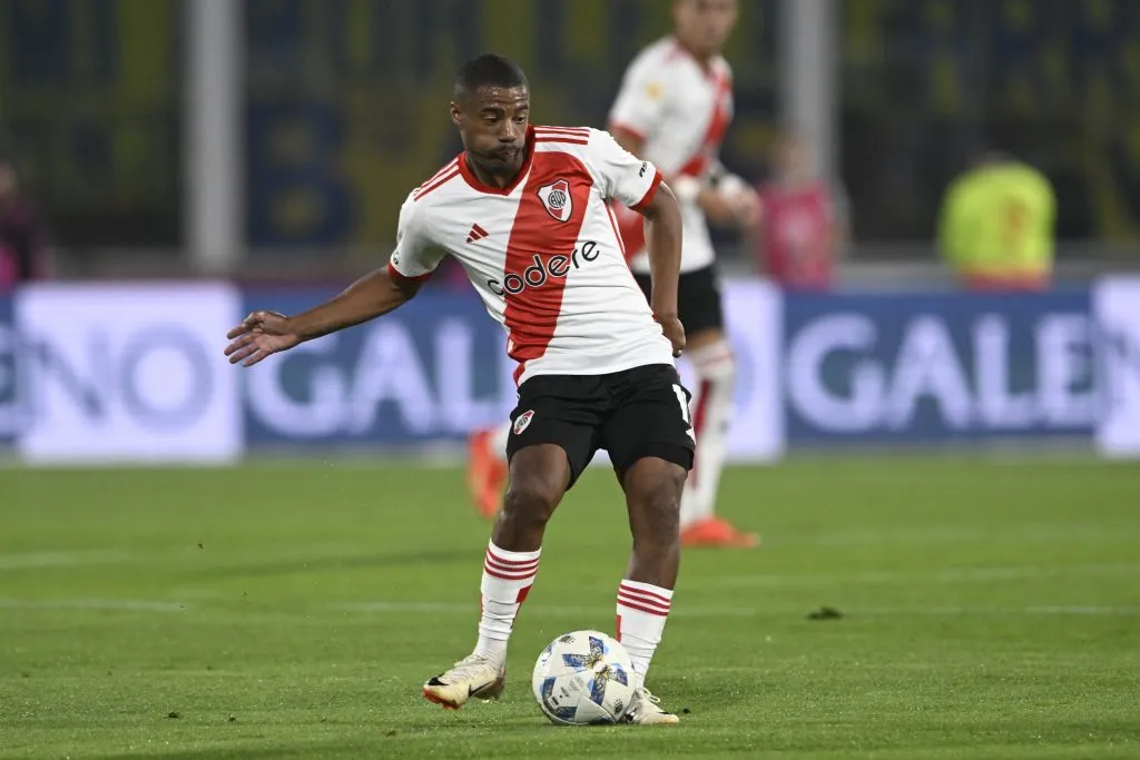 De la Cruz empieza a despedirse de River. (Foto: LPM / Diego Haliasz).