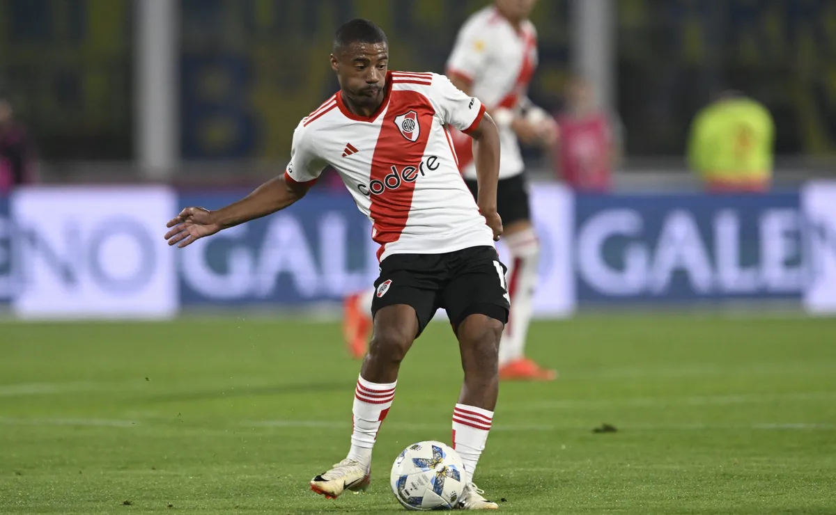 De la Cruz empieza a despedirse de River. (Foto: LPM / Diego Haliasz).