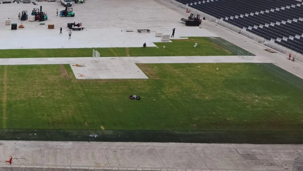 El próximo lunes comenzará el resembrado. (Foto: @ObrasRiverPlate).