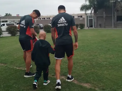 El espectacular gesto de Solari y Enzo Pérez con un pequeño hincha de River