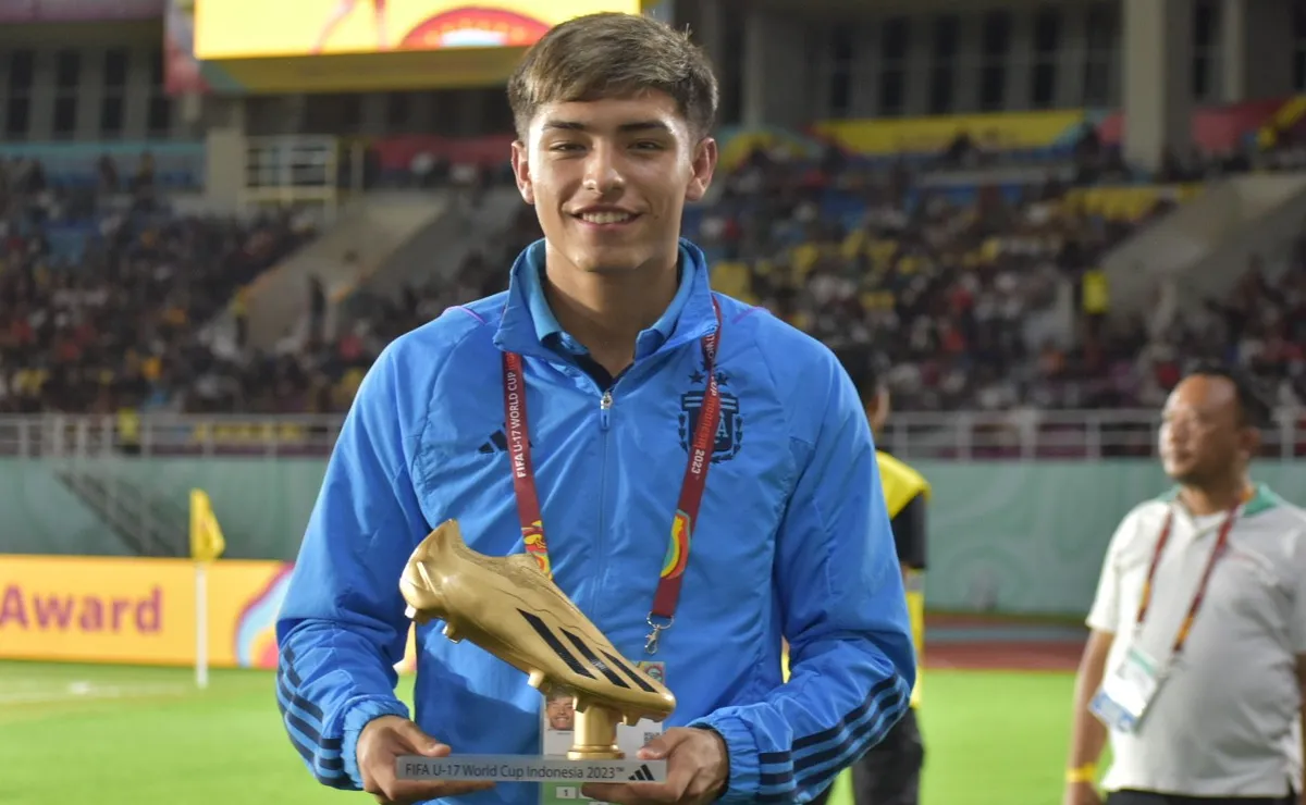 Ruberto viene de ser Bota de Oro en el Mundial Sub 17 de Indonesia.