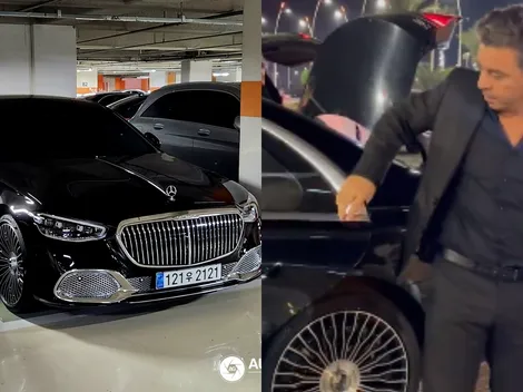 El lujoso auto con el que Marcelo Gallardo llegó al partido del Al Ittihad