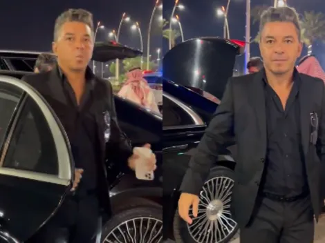 Rodeado de lujos: la curiosa llegada de Gallardo al partido del Al Ittihad