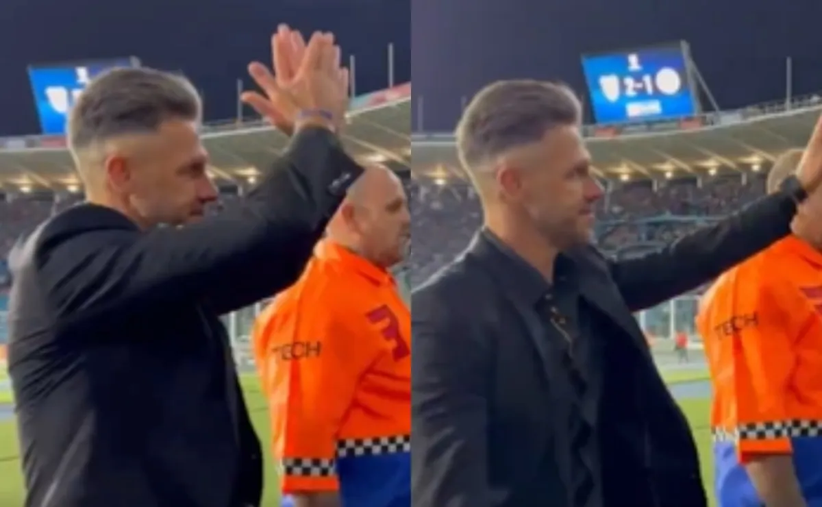 Demichelis fue aplaudido por los hinchas en Córdoba.