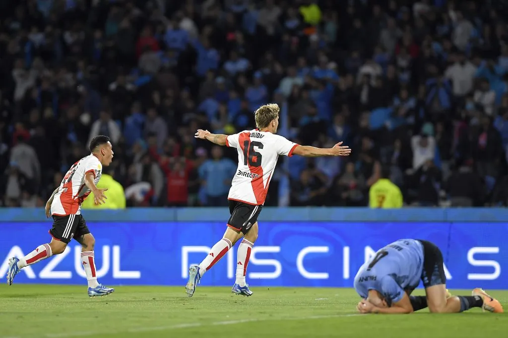 Facundo Colidio celebrando el tanto de la clasificación. (Foto: Getty)