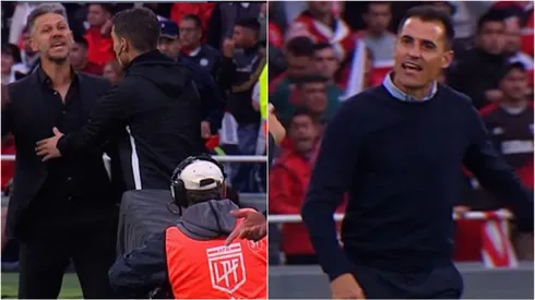 Demichelis se cruzó con Farré