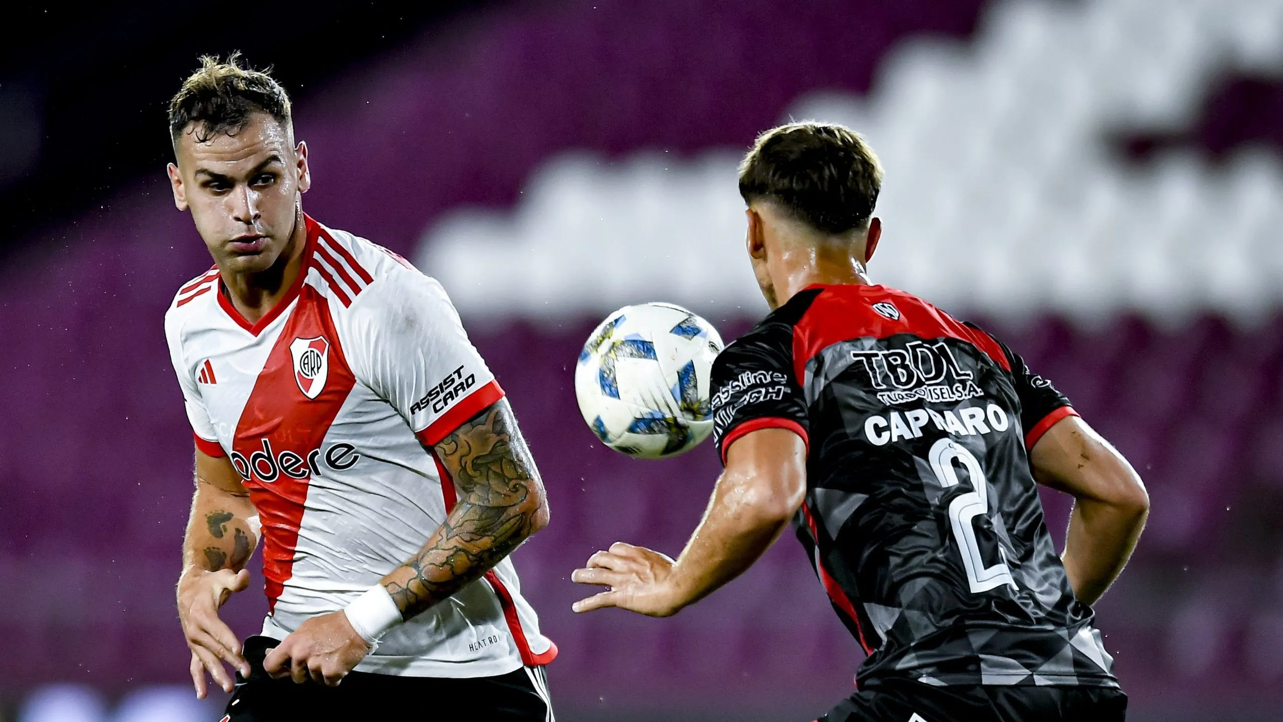 González Pirez en acción contra Barracas Central. (Foto: Getty)