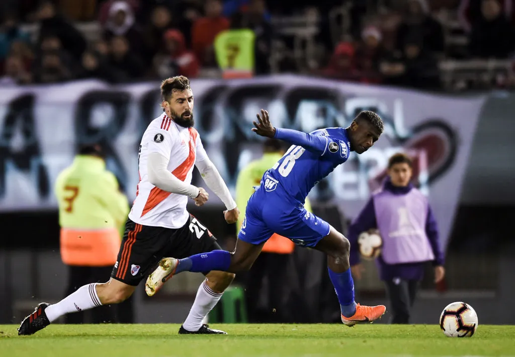 Orejuela enfrentó a River en 2019 cuando estaba en Cruzeiro (Getty)