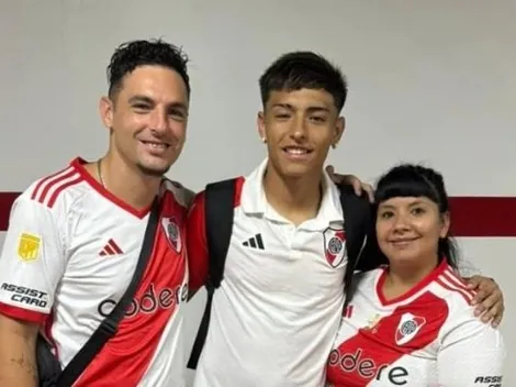 La emotiva reacción de la mamá de Ruberto tras su debut en River