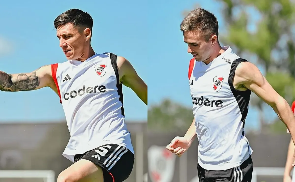 Kranevitter y Palavecino, entre algodones. (Fotos: Prensa River).