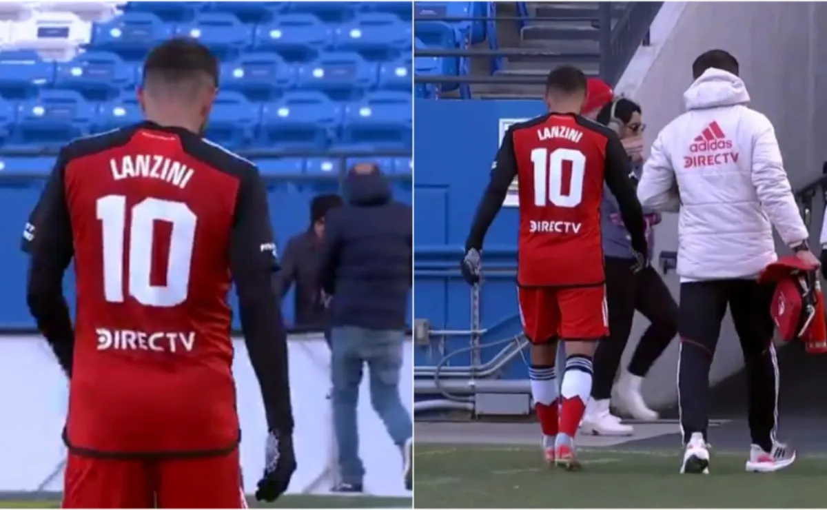 Lanzini preocupa a River.
