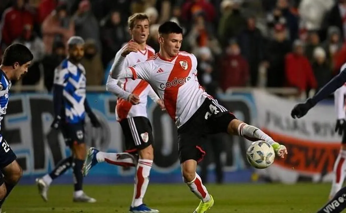 Franco Mastantuono, feliz por su debut en el Más Grande.