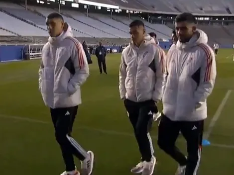 Insólito: River debió cortar el entrenamiento por el frío extremo en Dallas