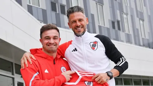 Demichelis junto a Shaqiri