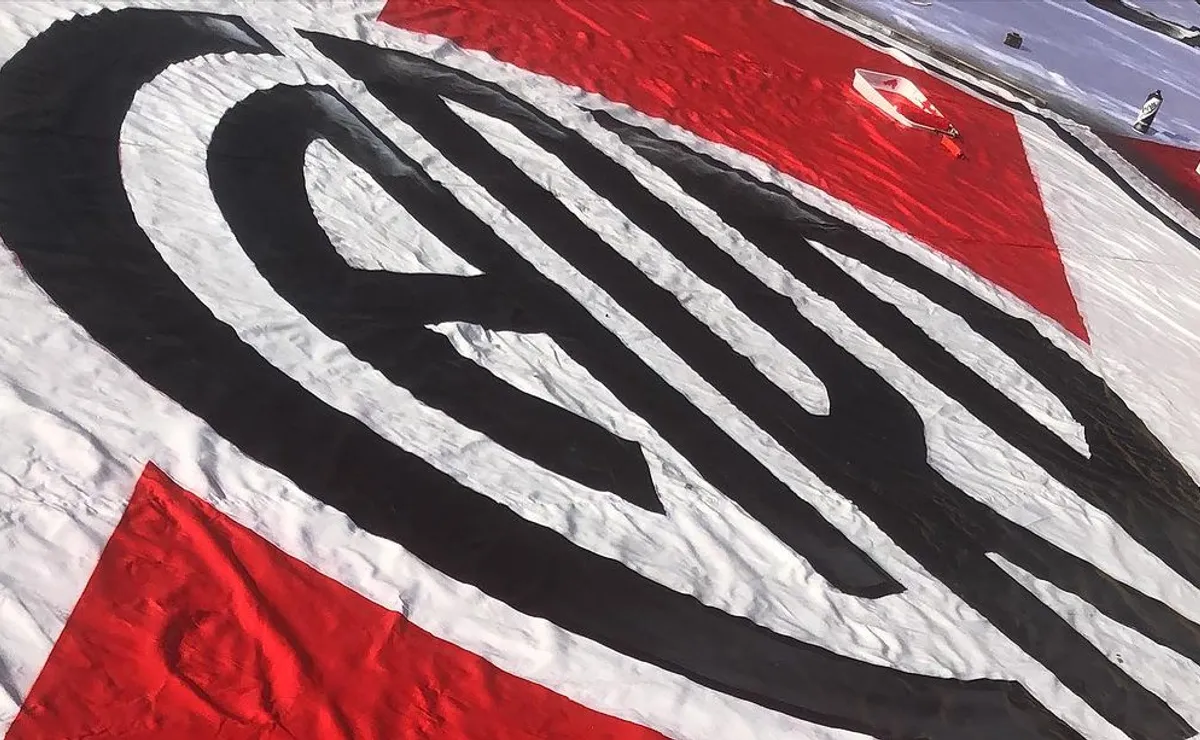La bandera de los hinchas en Estados Unidos