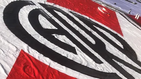 La bandera de los hinchas en Estados Unidos