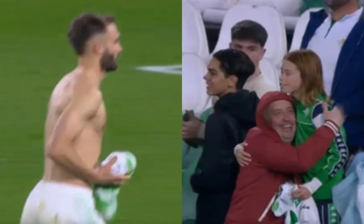 El gesto de Pezzella, para aplaudir.