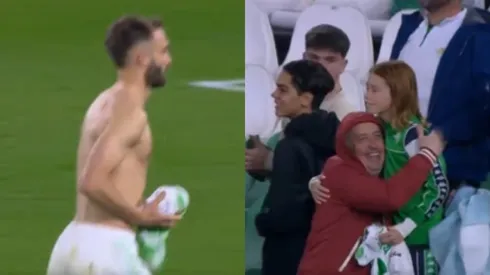 El gesto de Pezzella, para aplaudir.