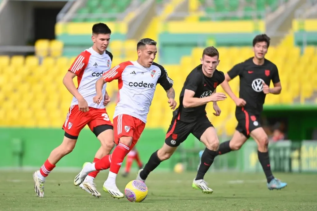 Barco en acción en el amistoso ante un combinado de USA. (Foto: Prensa River).