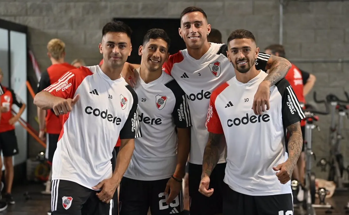 El Pity, el Peti, el Mellizo y Manu, parte de la banda que viaja a Estados Unidos.