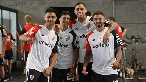 El Pity, el Peti, el Mellizo y Manu, parte de la banda que viaja a Estados Unidos.