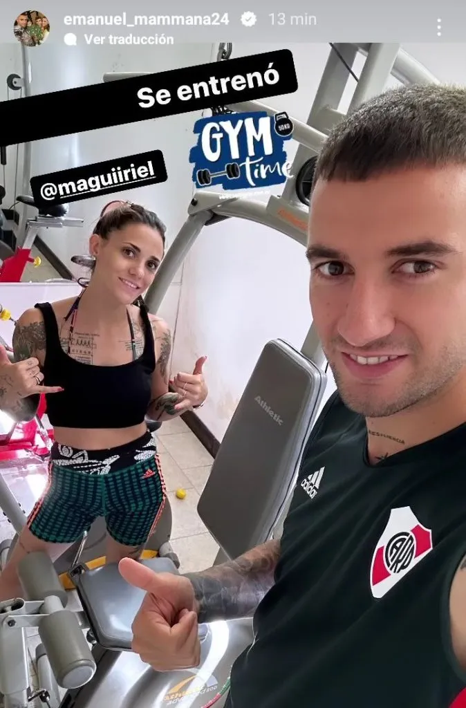 Emanuel Mammana con la de River siempre (Foto: Instagram Mammana).