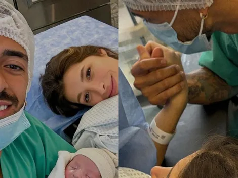 Pura emoción: Lanzini fue papá por tercera vez