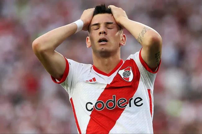 Franco Mastantuono viene sumando varios minutos. (Getty)