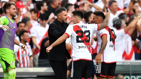 Demichelis mete mano contra Independiente Rivadavia.