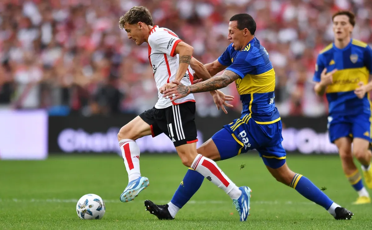 Facundo Colidio, uno de los mejores hombres en River.