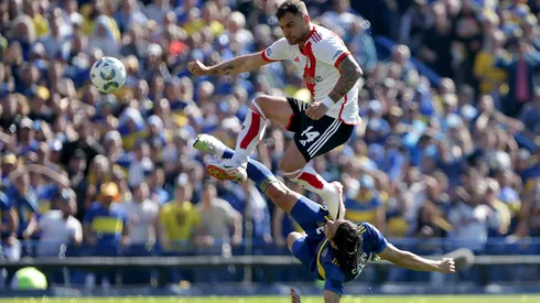 River le ganó a Boca en el último duelo jugado entre sí, en La Bombonera