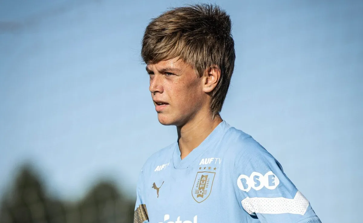 Benjamín Cavenaghi jugará para la Sub 17 de Uruguay