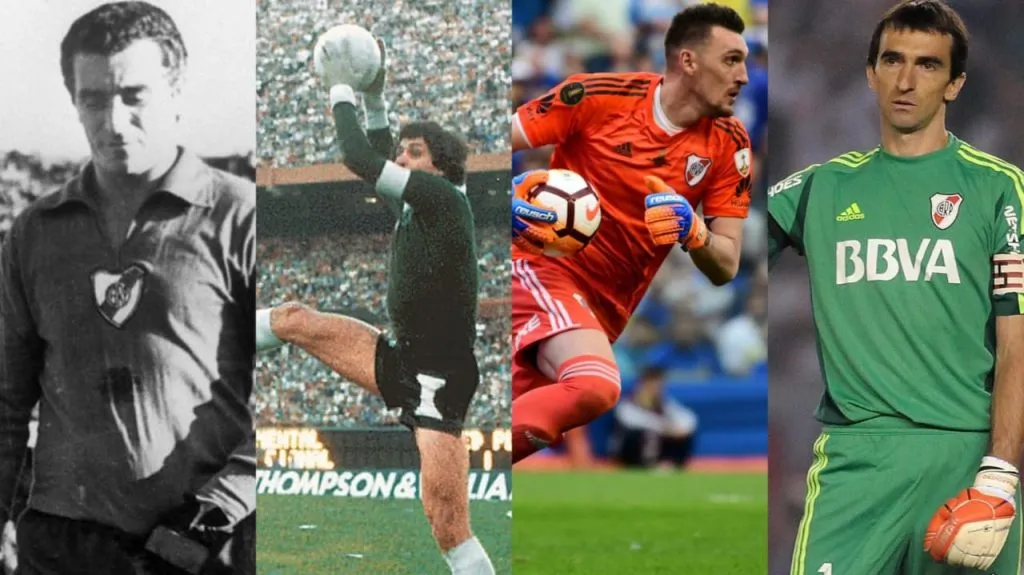 En orden,los arqueros con más Superclásicos en la historia de River. (Foto: Archivo).