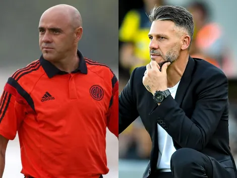 Luigi Villalba y el consejo a Demichelis antes de jugar con Boca