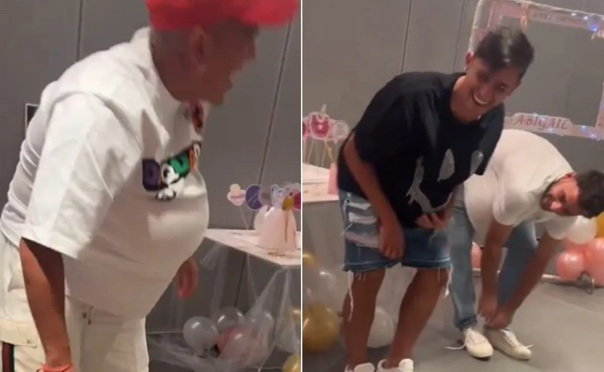 A pura risa: así vivió el baby shower Esequiel Barco y sus compañeros de River.
