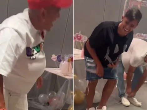 River es familia: el divertido momento en el baby shower de Esequiel Barco