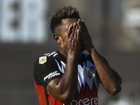 Miguel Borja sufrió una sobrecarga y quedó afuera vs. Instituto