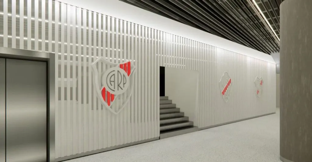 El nuevo “Hall de los Escudos”, en el corazón del club (Foto: Prensa River)