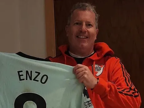 Exclusivo: la historia del hincha de River que se llevó la camiseta de Enzo Fernández